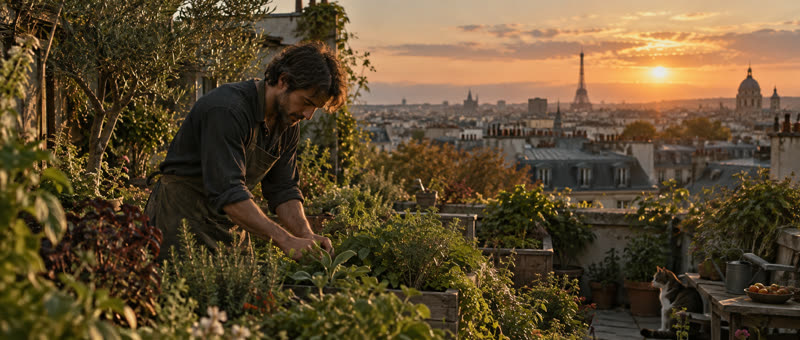 Les jardins suspendus — recherche d’image générée.